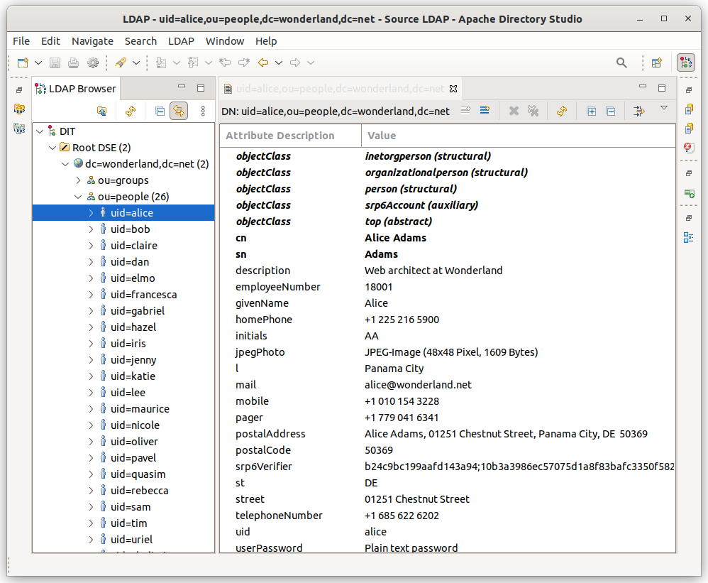 Source LDAP directory